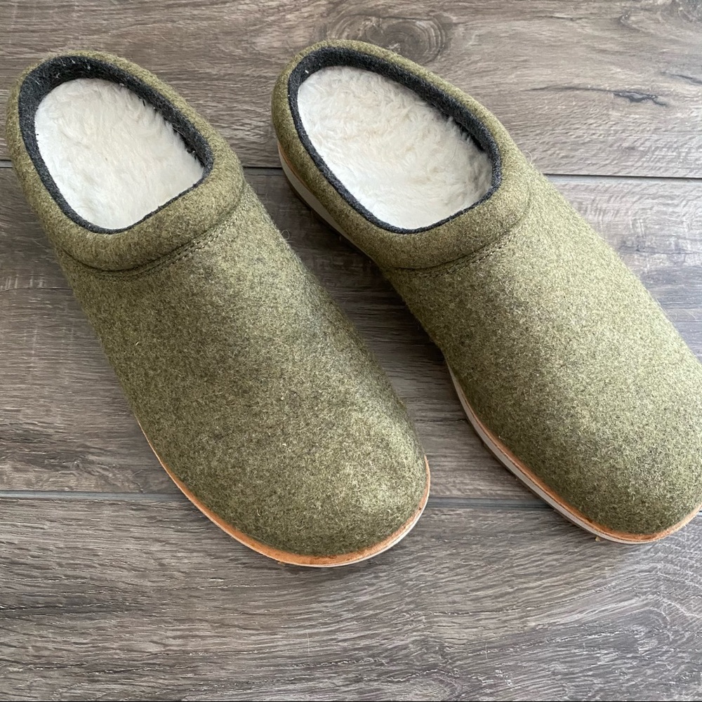 Merrell Mens Juno Clog Wool Size 9 Olive Color - Picture 3 of 9